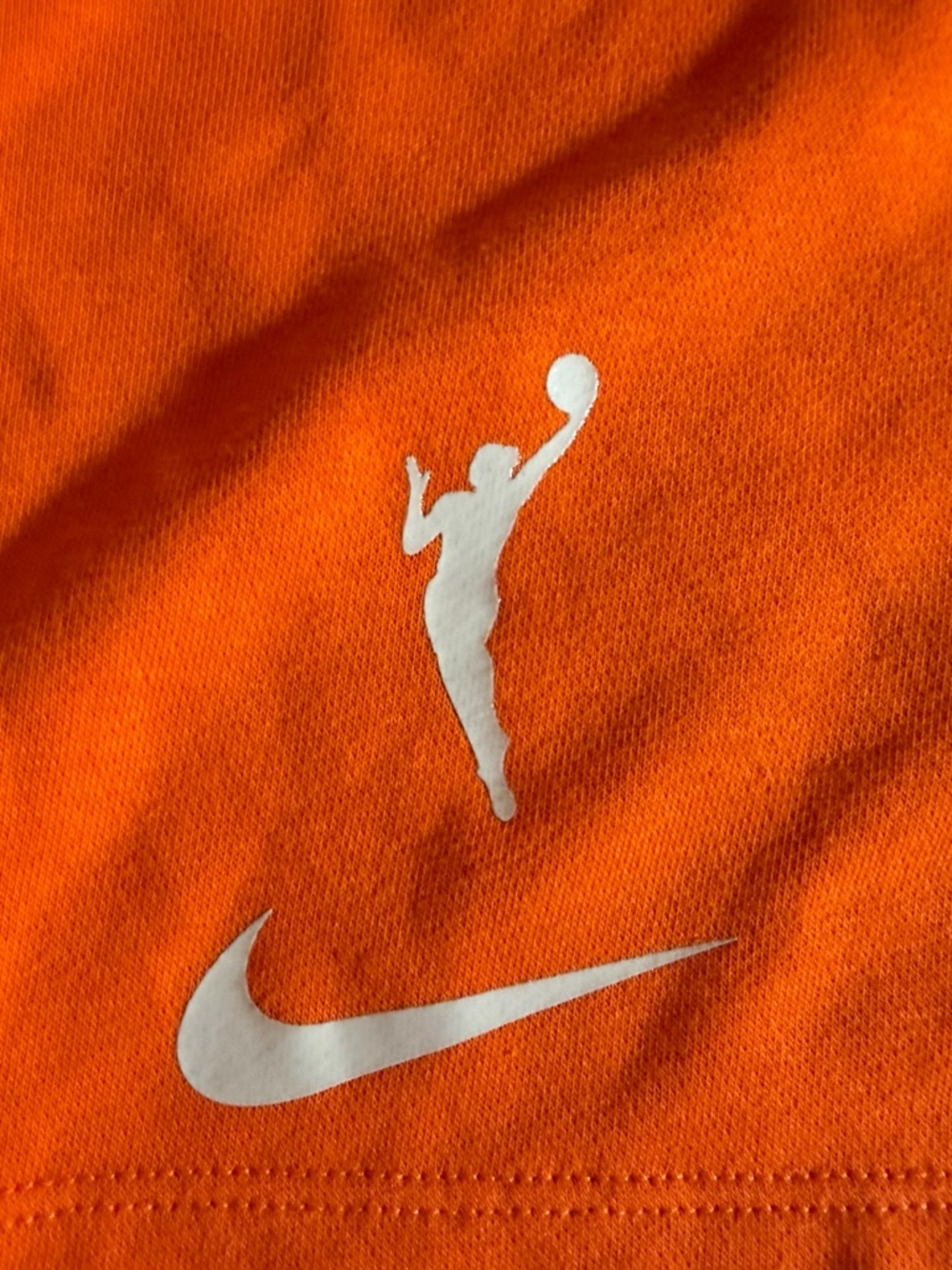 Nike Orange WNBA Fleece Athletic Shorts - Picture 4 of 5